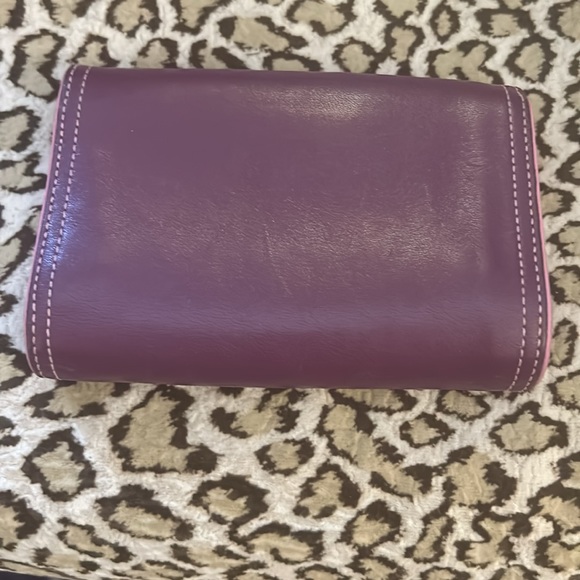 Coach purple and pink wallet - Picture 3 of 9